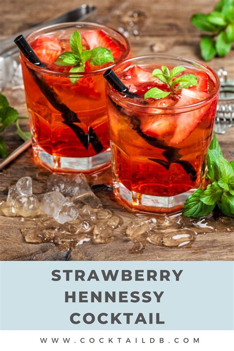 hennessy strawberry|Strawberry Hennessy Cocktail Recipe